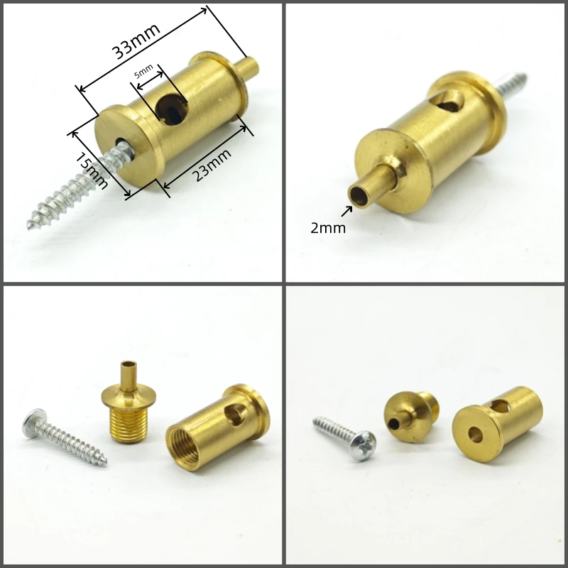 2 pieces High quality brass material cable grips copper cord metal grips wire lock brass strain reliefs DIY lighting parts