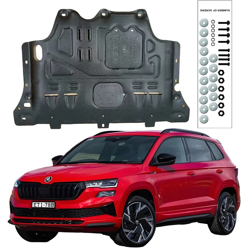 

Высококачественный сплав под двигателем, брызговик, брызговик, панель брызговика для SKODA Karoq 2018-2024 1,4T 1,2T