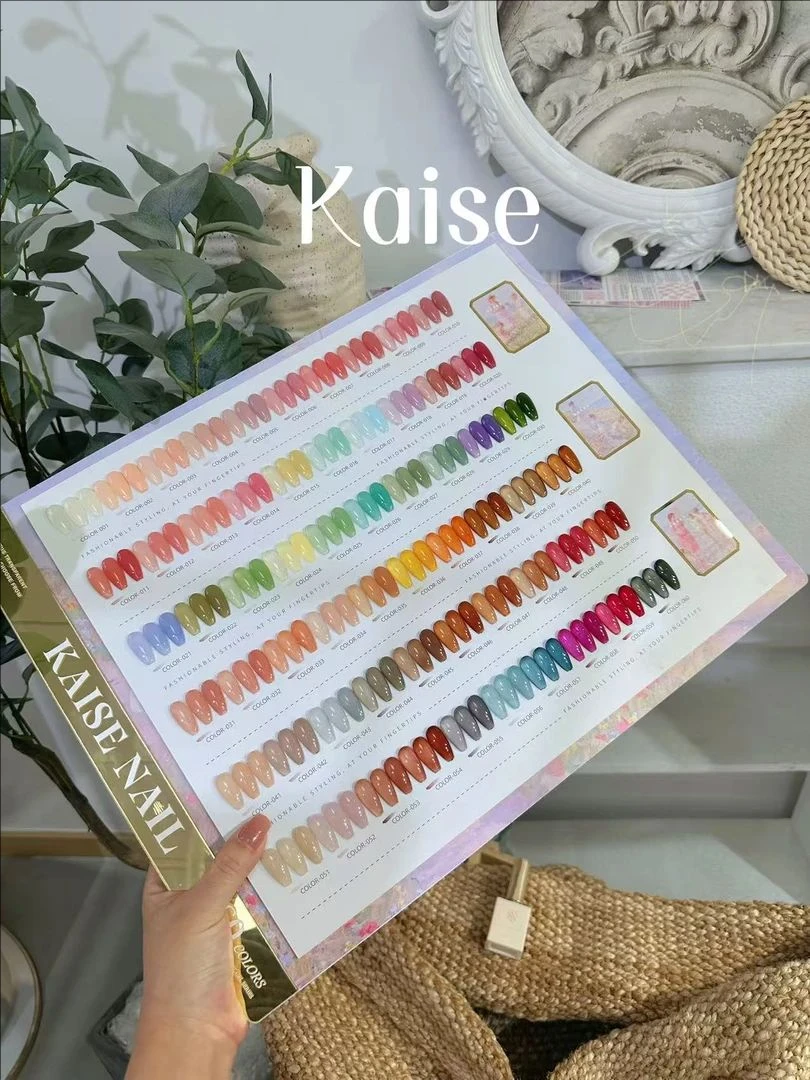 

KAISE Multicolor 60 Colors Transparent color Nail Gel 2025 New Hot Sale Spring Nail Art Non-toxic UV Gel Nail Salon Wholesale