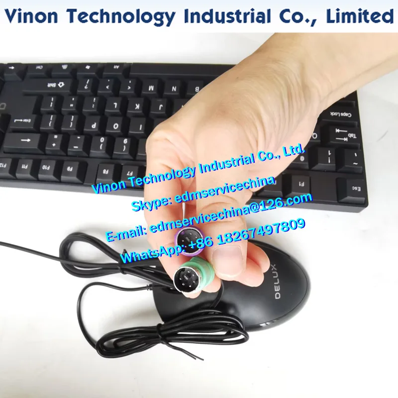 Keyboard and Mouse for wire cutting AP X8 programming system, universal type with circular hole interface mouse and keyboard set