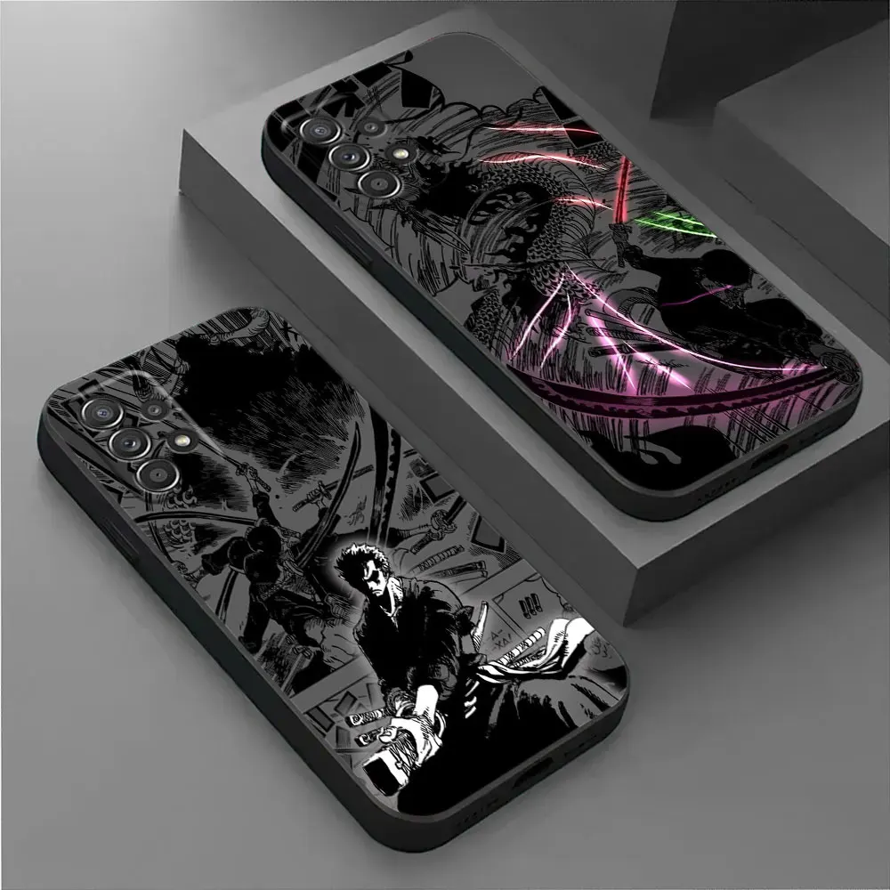 One Piece Zoro Manga Handyhülle für Samsung Galaxy A56 A57 A37 A55 A36 A26 A17 A07 A35 A34 A53 A54 A52 A73 A72 A32 A33 Hülle