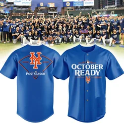 New Style Summer Men Baseball Jersey American Baseball New York Mets Special 2024 Postseason Baseball Short Sleeve Jersey