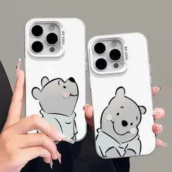 Disney Winnie The Pooh custodia per telefono carina per iPhone 15 14 13 12 11 Pro Max XR XS X 12 13 Mini 7 8 Plus Y2K Cover posteriore Kawaii per ragazza