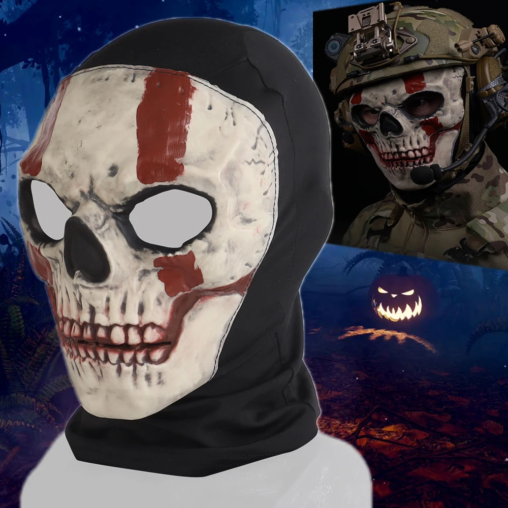 

Tactical breathable mask anti-fog Halloween horror headgear outdoor protection film and television props Cosplay