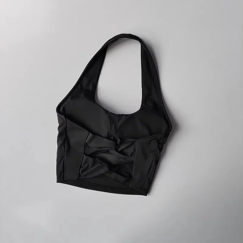 Damen Neckholder-Fitness-BH, Sexy Rückenfreier Gym-Workout-Yoga-BH, Crop-Top-Sport-BH für Aktivbekleidung – Detail 5