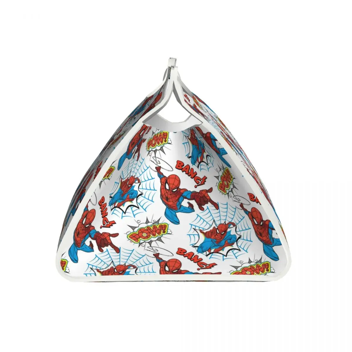 Custom Spider Man Pow Tissue Box Holder Rectangular PU Leather Facial Tissue Box Cover for Car Home