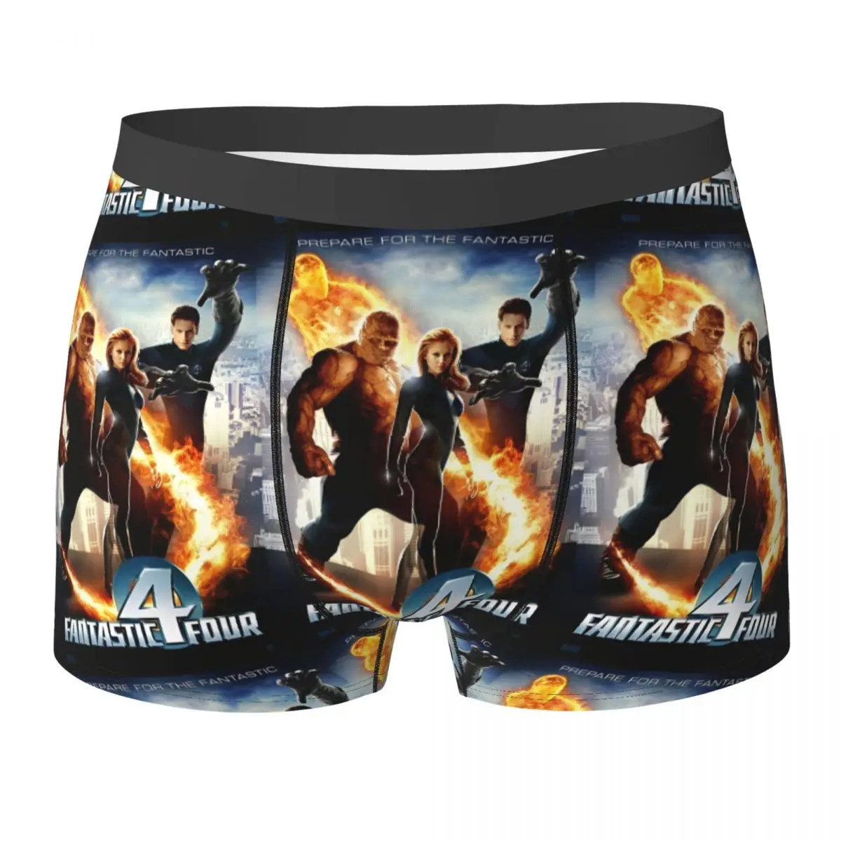 

The Fantastic Four Anime Underwear Print Boxer Shorts Trenky Male Underpants Comfortable Boxer Brief Birthday Gift