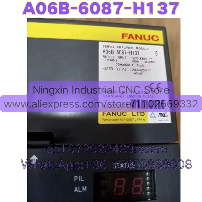 Latest Quotation Second-hand A06B-6087-H137 A06B 6087 H137 Servo Amplifier Module Tested OK