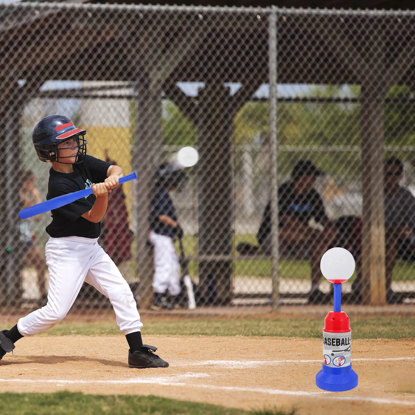 1Set Baseball Training Equipment Automatic Launcher Safe Lightweight Baseball Pitching Machine for Kids Indoor Outdoor Practice