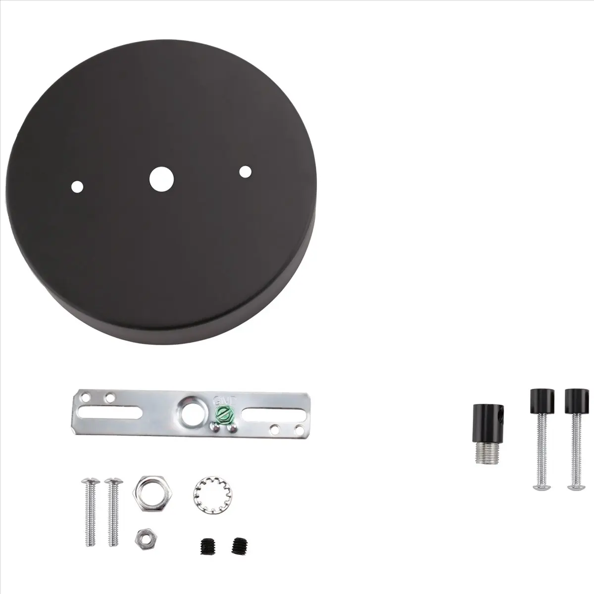 *A99Z Ceiling Lighting Canopy Kit Pendant Light Plate Cover with All Mounting Hardware for Chandelier or Pendant Light Black