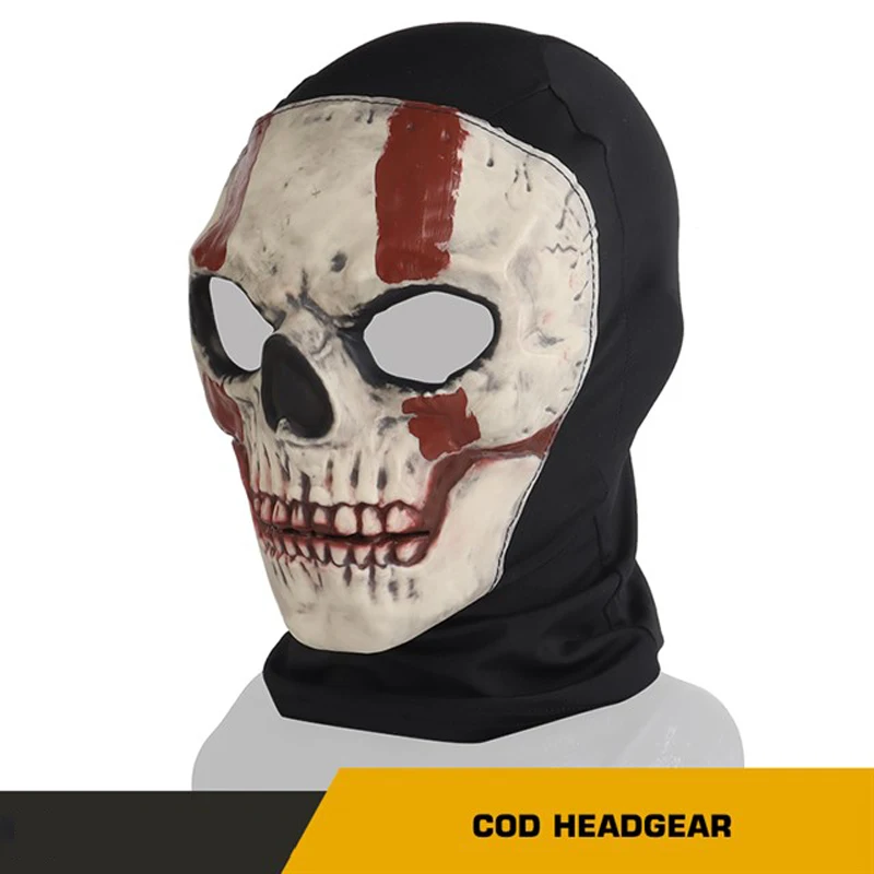 Ghost Balaclava Skeleton Ski Mask Ghost Cod Halloween Cosplay Costume Ghost Balaclava Windproof Airsoft Face Skull Mask