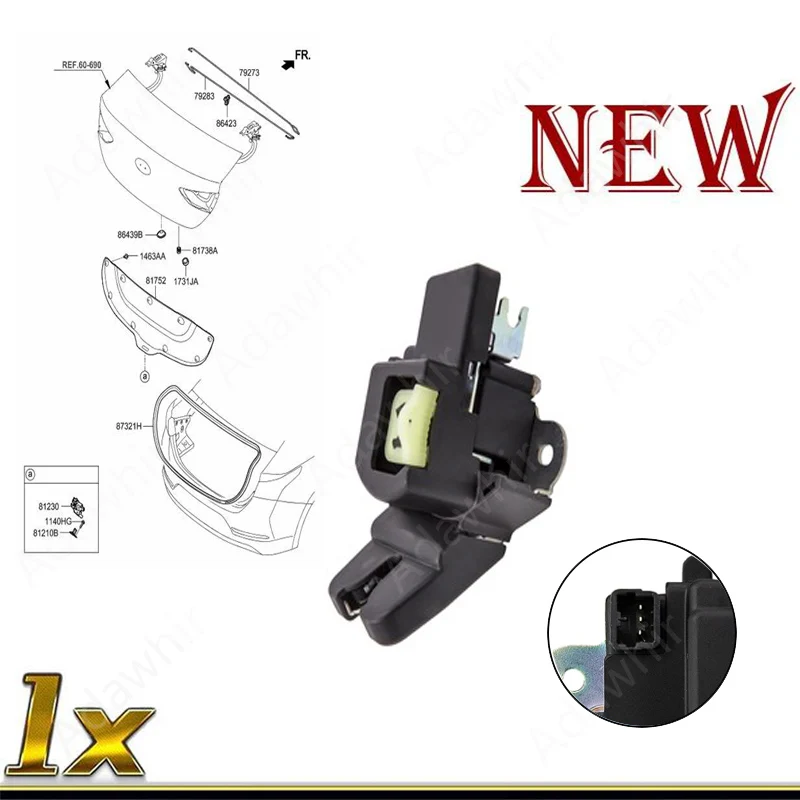 

Tailgate Lock Latch Actuator for Kia Forte Cerato K3 2013-2018 Trunk Door Lock 81230-A7020 81230-A7030 81230A7020