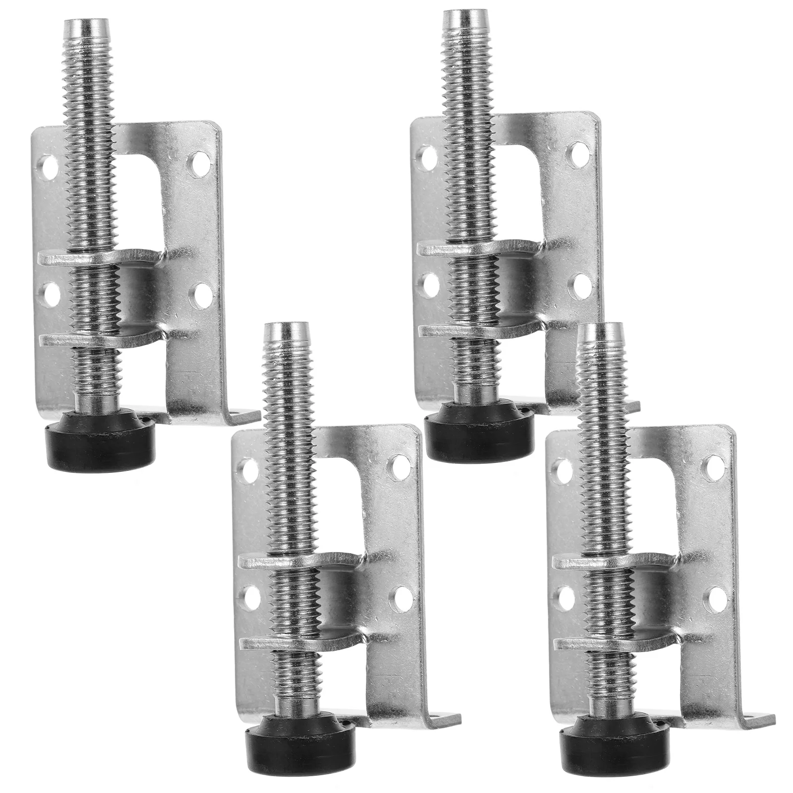 

4pcs Furniture Leveling Feet Heavy Duty Adjustable Height For Tables Chairs Cabinets Workbenches Floor Protection Silver