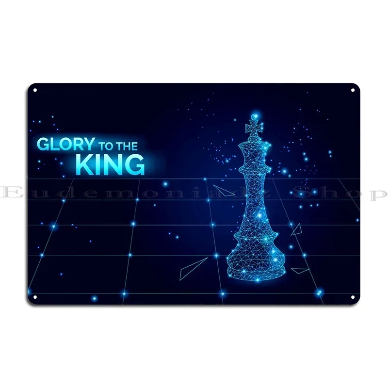 Glory To The King Metal Sign Create Bar Cinema Wall Decor Club Party Tin Sign Poster