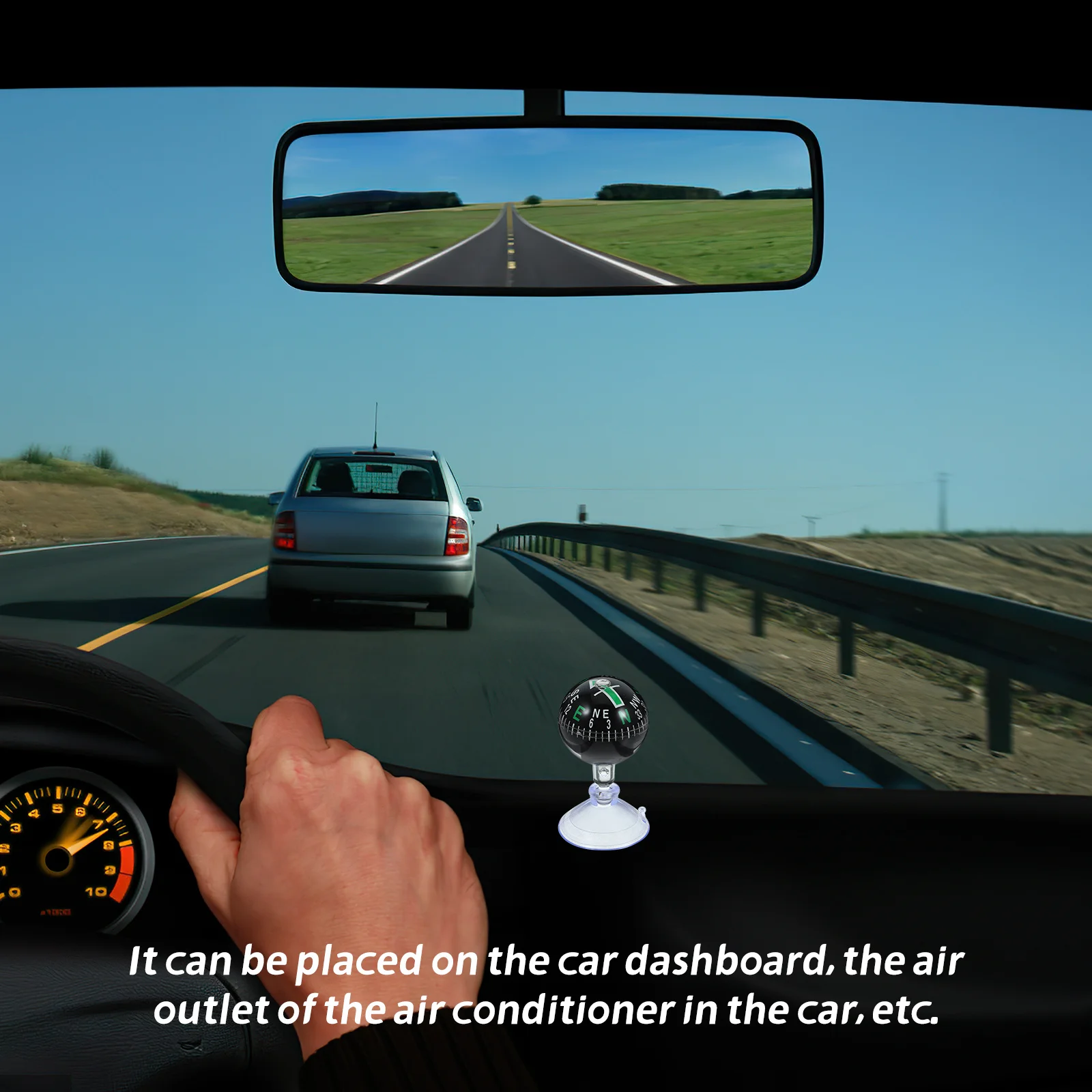 

Car Compass Ball Spherical Dashboard Mount For Boat Automotive Navigation Portable Mini Marine Direction Finder Stable