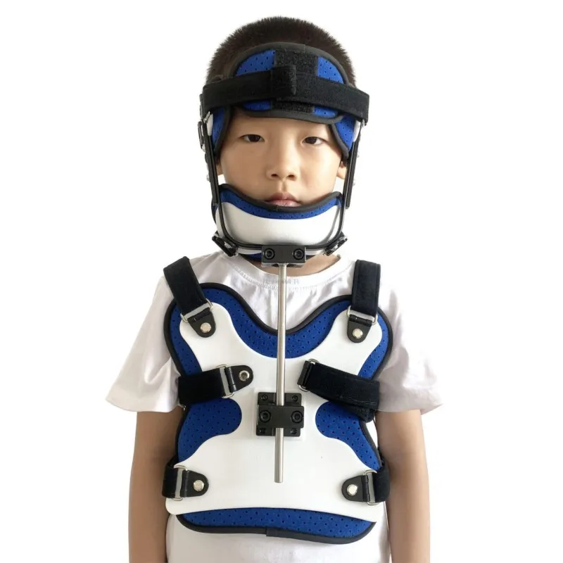 Children's adjustable head, neck and thoracic fixation brace torticollis fixator orthopedic brace fracture protector