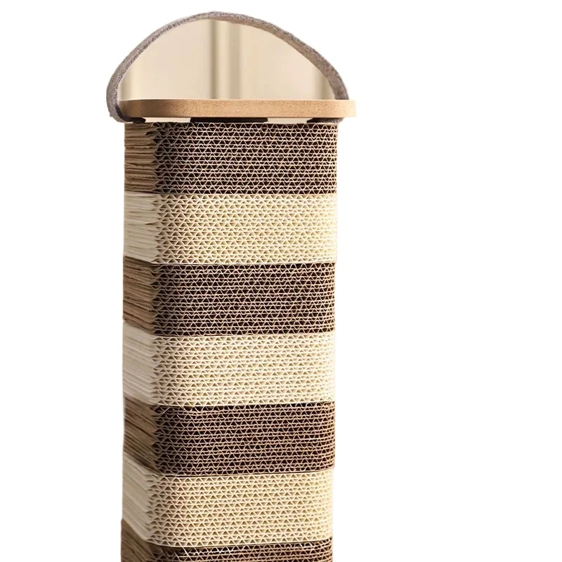 

Column type cat scratching plate thickened