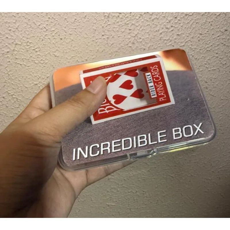 Incredible Box Poker Magic Tricks Card Appearing From Empty Box Magician Close Up Street Illusions Gimmicks Mentalism Props