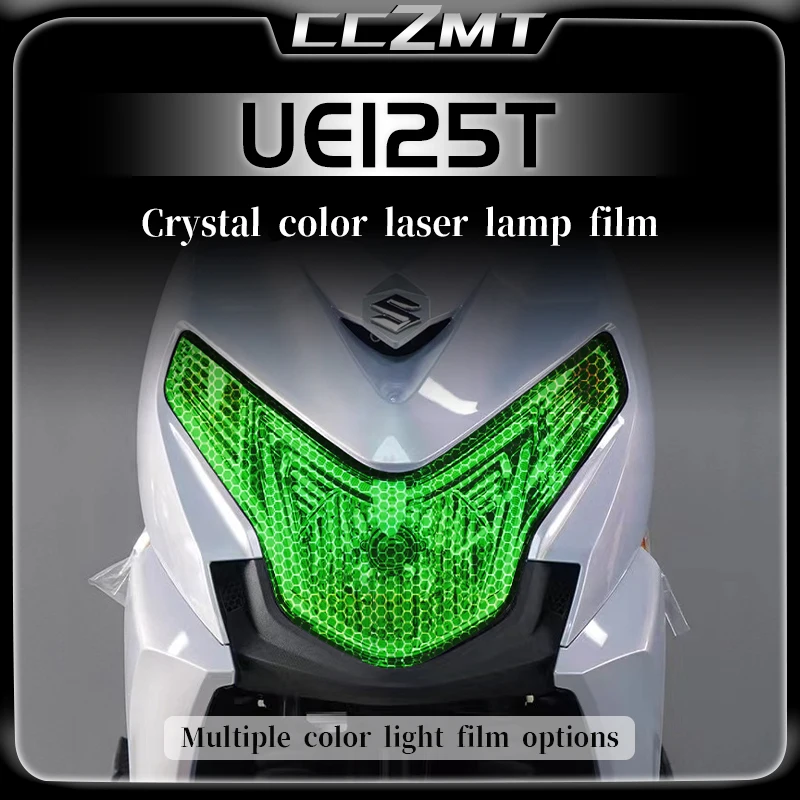 

For SUZUKI UE125T headlight tail light film transparent smoked black protective film honeycomb laser light film modification