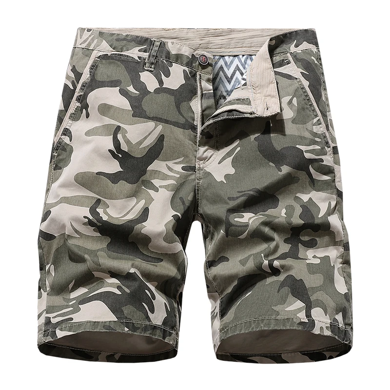 Essere Vigor Mens Summer Wear Cotton Camo Cargo Short Knee lunghezza pantaloncini Casual Multi Pocket Track Half Pants шорты мужские летни