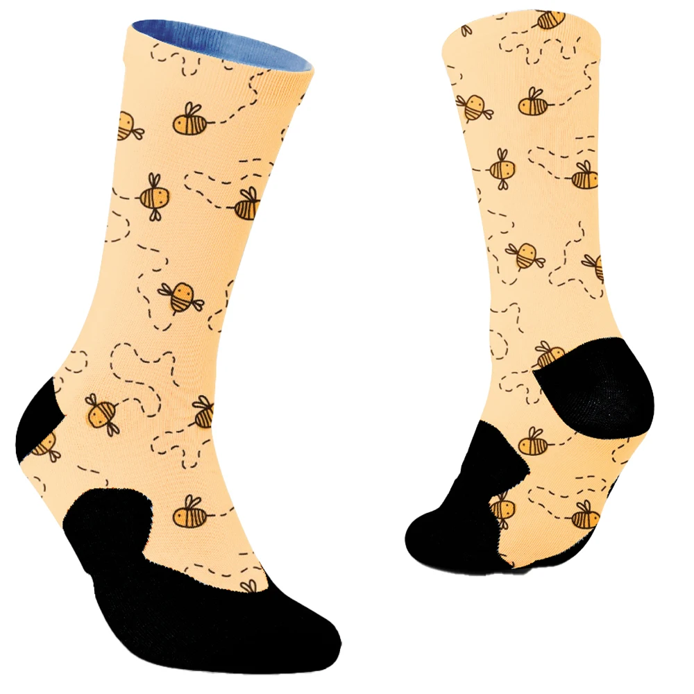 Calcetines de algodón de estilo Irregular para hombre y mujer, medias creativas de dibujos animados, regalos