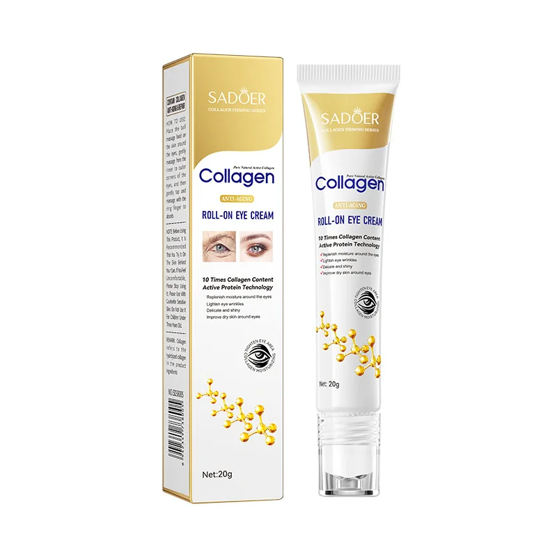 Collagen Moisturizing Eye Cream Support Eye Skin Elasticity Soften Under-Eye Dullness Smooth Puffy Eye Area Daily Eyes Skin Care