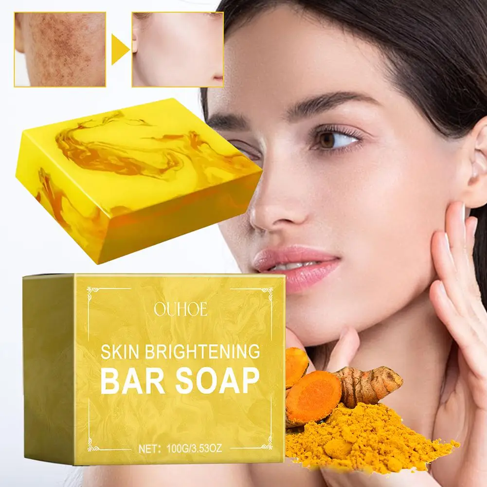 

Kojic Acid Dark Spot Remove Soap For Cleaning The Face Whitening Oil Control Even Tone Skin Products Natural Turmeric Soap S4U6