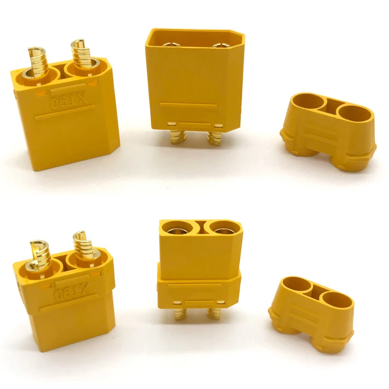 

1PCS XT90H Yellow XT90H Male Female Connector Plug for RC Quad Drone Plane Car ESC Charger Motor