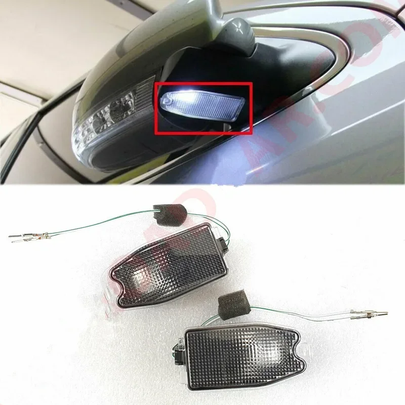 2PCS Car Outside Mirror Puddle Lights Lamp Replacement Accessories For Hyundai Veracruz Ix55 2007-2015 876143J000 876243J000