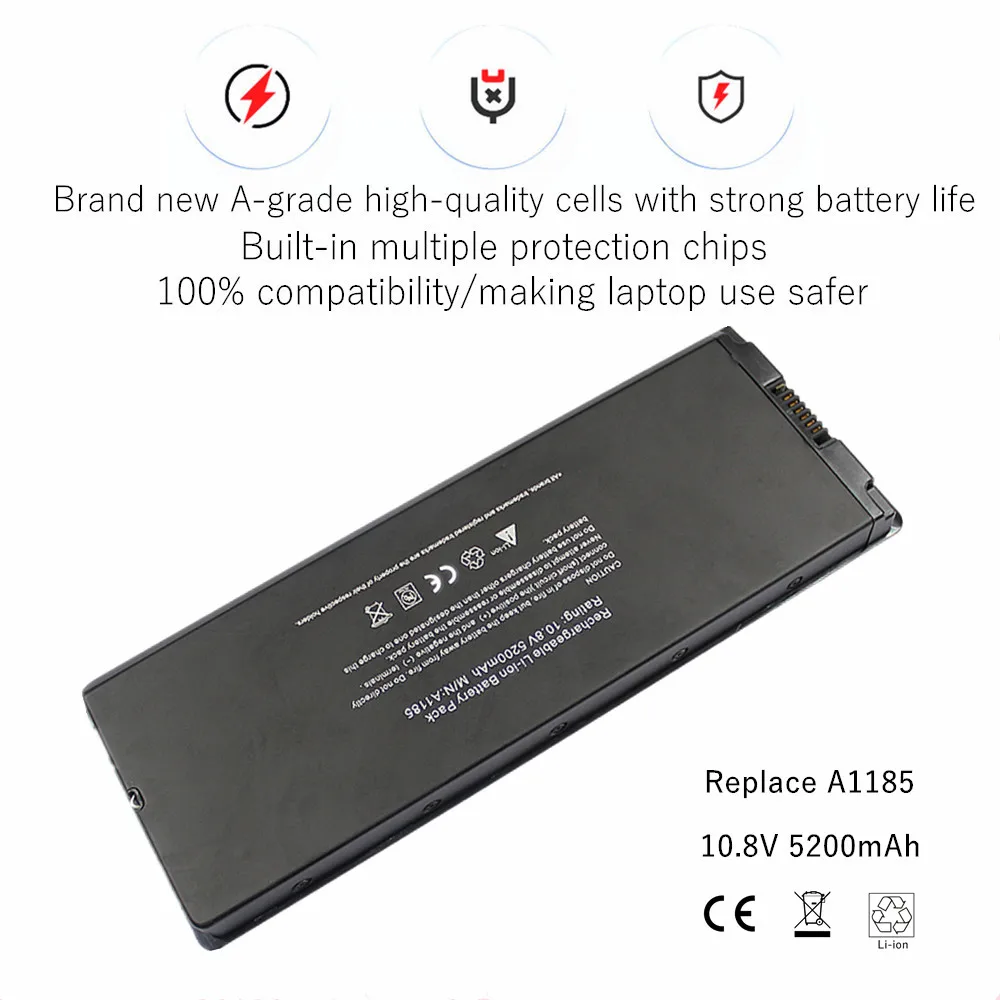 A1185 Laptop Battery for Apple Macbook 13