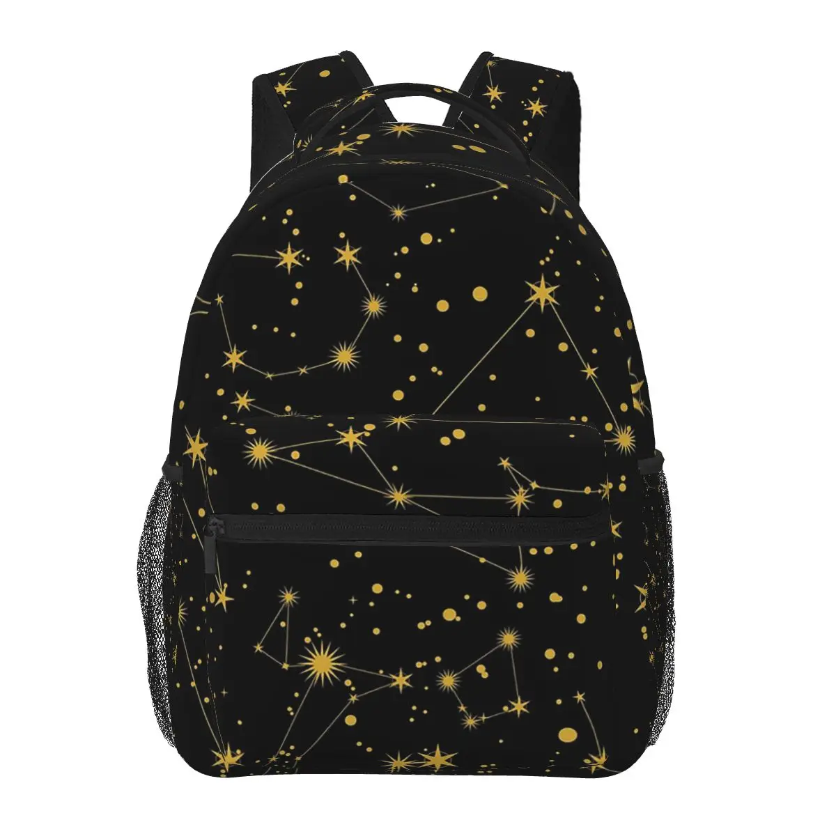 Night Sky Celestial Stars Zodiac Constellations Backpacks Boys Girls Bookbag Students School Bags Kids Rucksack Shoulder Bag