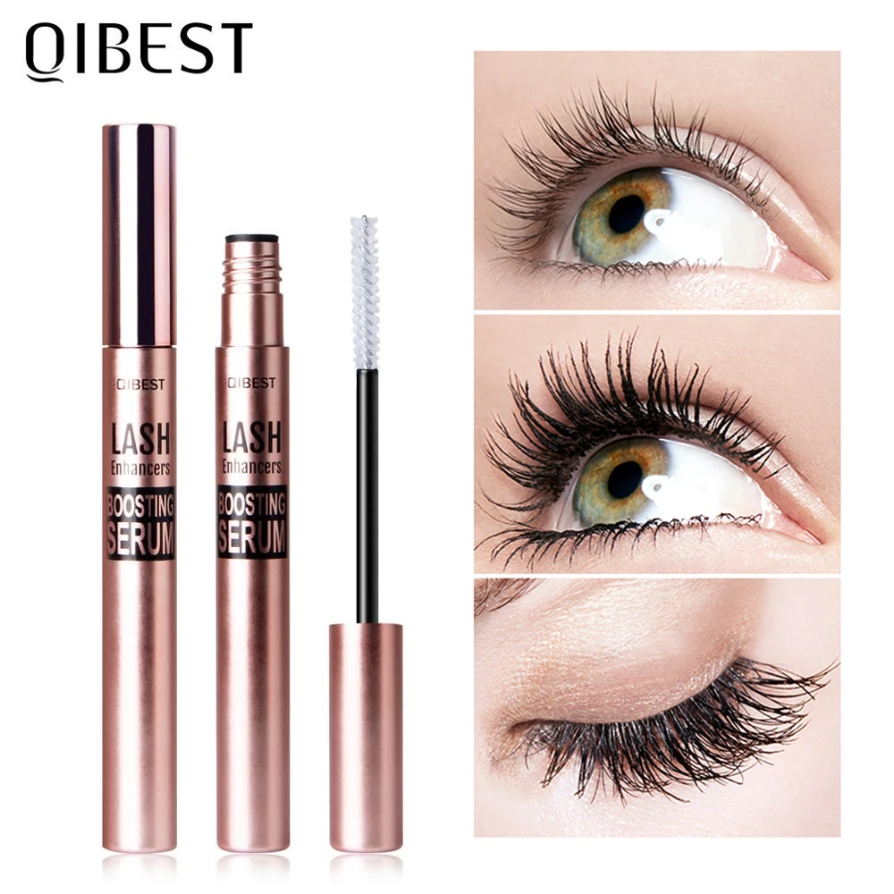 Qibest Wimper Groei Serum Vloeistof Wimper Enhancer Vitamine E Behandeling Lash Lift Ogen Lashes Mascara Voedende Eye Verlenging