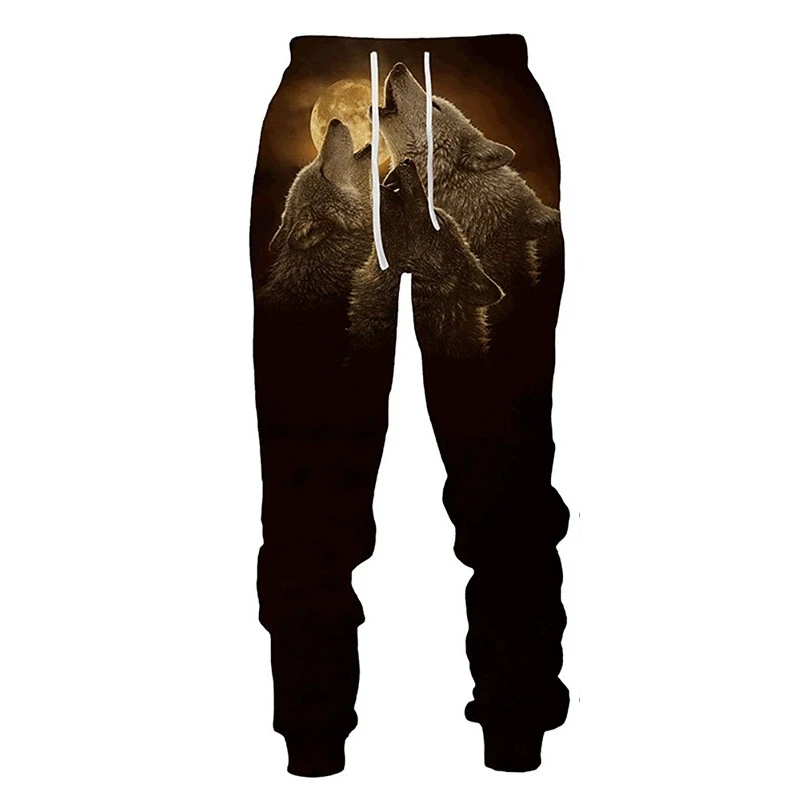 New Unisex The Wolf 3D Print Causal Clothing Fashion Men Women  Hip Hop Pants Plus Size S-7XL Trouser Jogger Men
