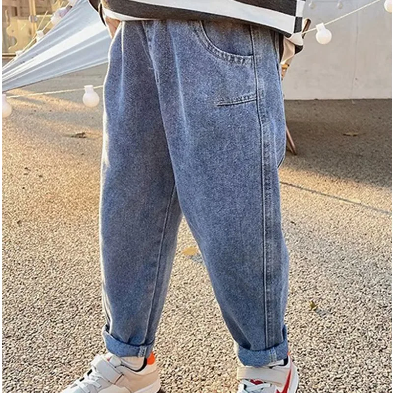 Big Boy Trousers Jeans For Children Children\'s Clothing Boys Pants Kids Boy\'s Child From 11 12 Years Summer Clothes Teenager