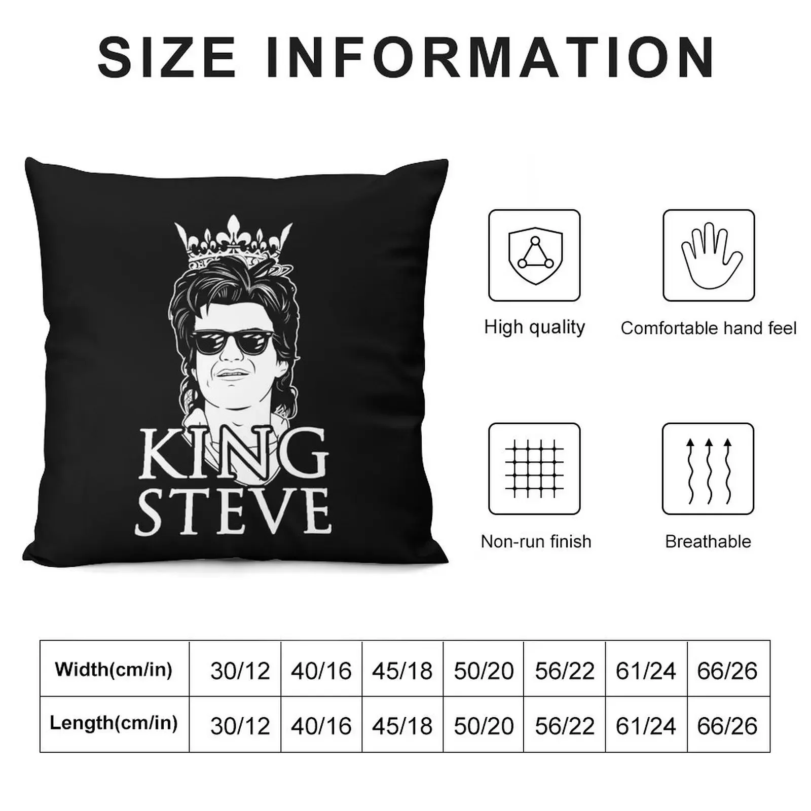 King Steve Harrington Best Babysitter Meme Throw Pillow Sofas Covers Couch Cushions pillow