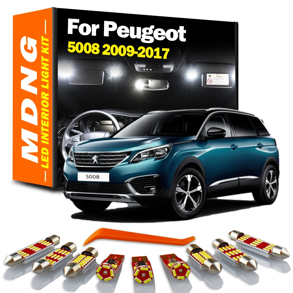 

MDNG, 22 шт., Canbus для Peugeot 5008 2009-2014, 2015, 2016, 2017