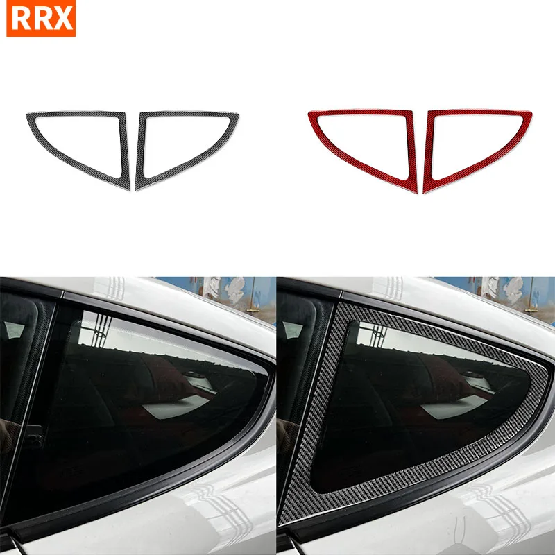 

For Porsche 718 982 Cayman Boxster T S GTS GT4 Spyder RS Car Exterior Rear Window Glass Frame Carbon Fiber Sticker Accessories