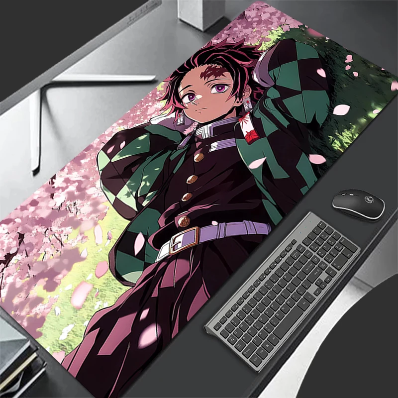 

Mouse Pad Non-Slip Rubber mousepads Game player notebook computer Pad table mat PC carpet Demon Slayer Tanjirou Mousepad XL XXL