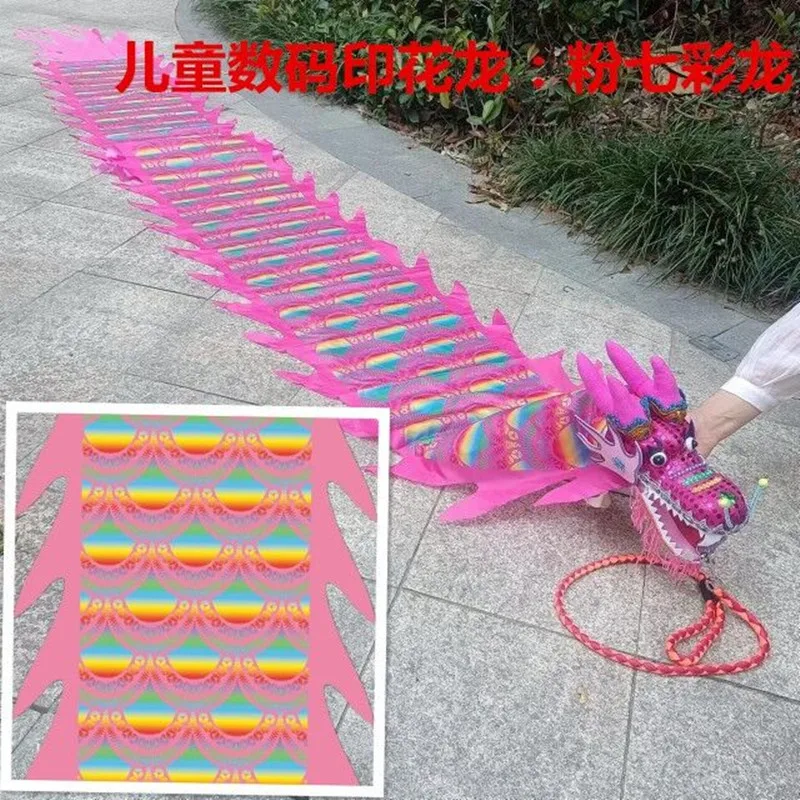 Productos de danza del dragón de seda china, 3/4/5/6 metros, dragón de Fitness para niños y adultos, Año Nuevo, Navidad, actuación al aire libre