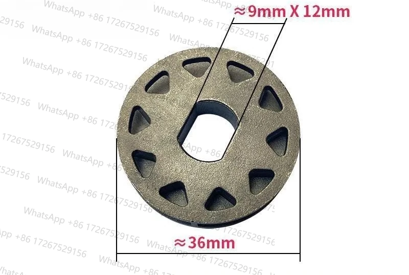 10-tooth sprocket with 9x12mm bore 1/4 sprocket for lithium chainsaws and other chainsaws.