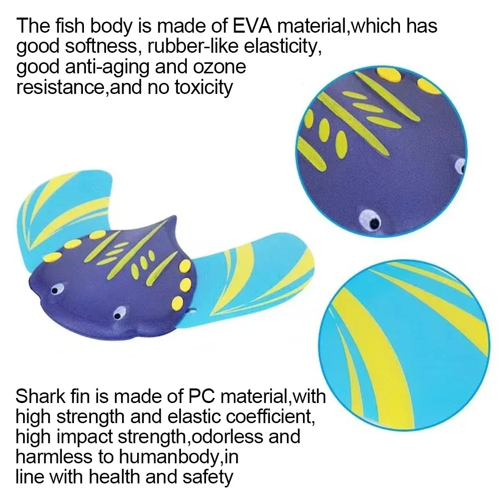 Stingray planeador subacuático, juguete de pez Diablo, hidrodinámico, Manta rayos, prensa hacia adelante, Mobula Pool, juego de buceo, regalo para niños