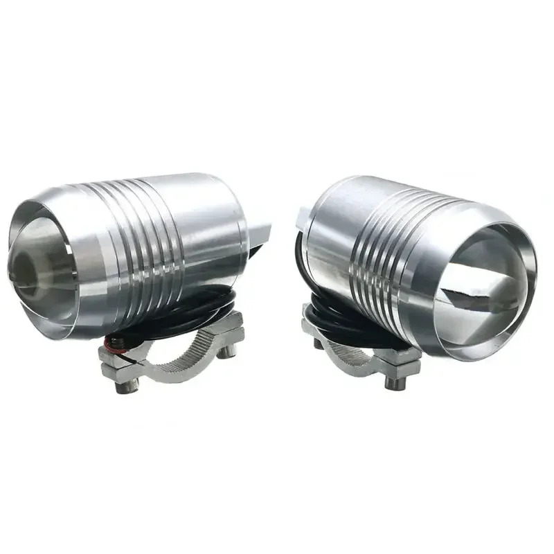 2pcs 30W Motorcycle U2 LED Fog Lights Driving Headlight High/Low Beam + Switch Dustproof And Rustproof