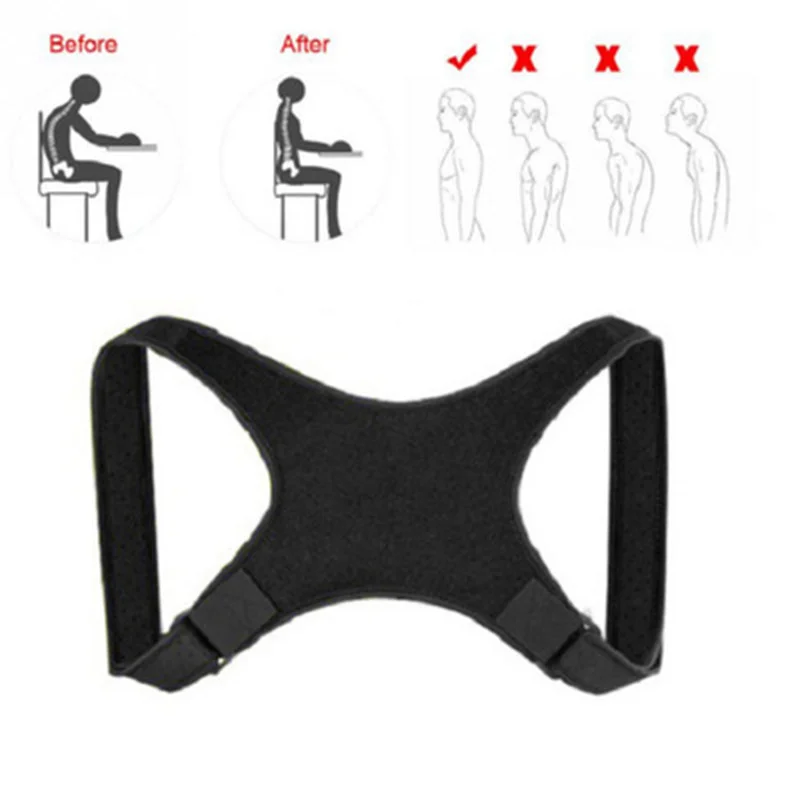 Posture Corrector Women Men Adjustable Upper Back Brace Breathable Back Straightener Providing Pain Relief Lumbar Neck Shoulder