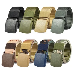 Automatic Buckle Nylon Belt, Quick-Release, Durable Canvas Outdoor Belt, Hunting and Hiking Tools, Hunting Clothing Accessories