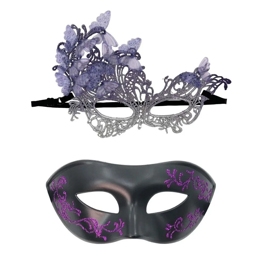 

Funny Multicolor Half-Face Lace Mask Cosplay rhinestone Butterfly Mask Fancy Prom Seductive Style Masquerade Mask Women's Event