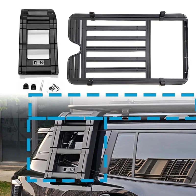 

Off-road Equipment Aluminum Alloy Side Ladder High-Strength Luggage Roof Rack Platform for Jetour T1 Accessories