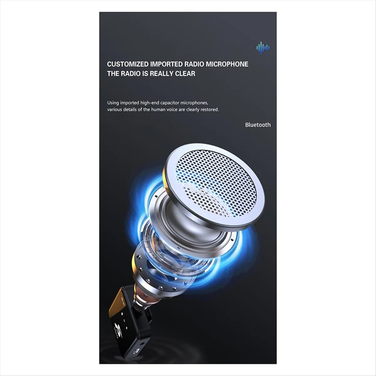 CH◆☆§SX63 One to Two Intelligent Noise Reduction Wireless Lavalier Microphone with Charging Case for Live Radio Recording~HOT SA