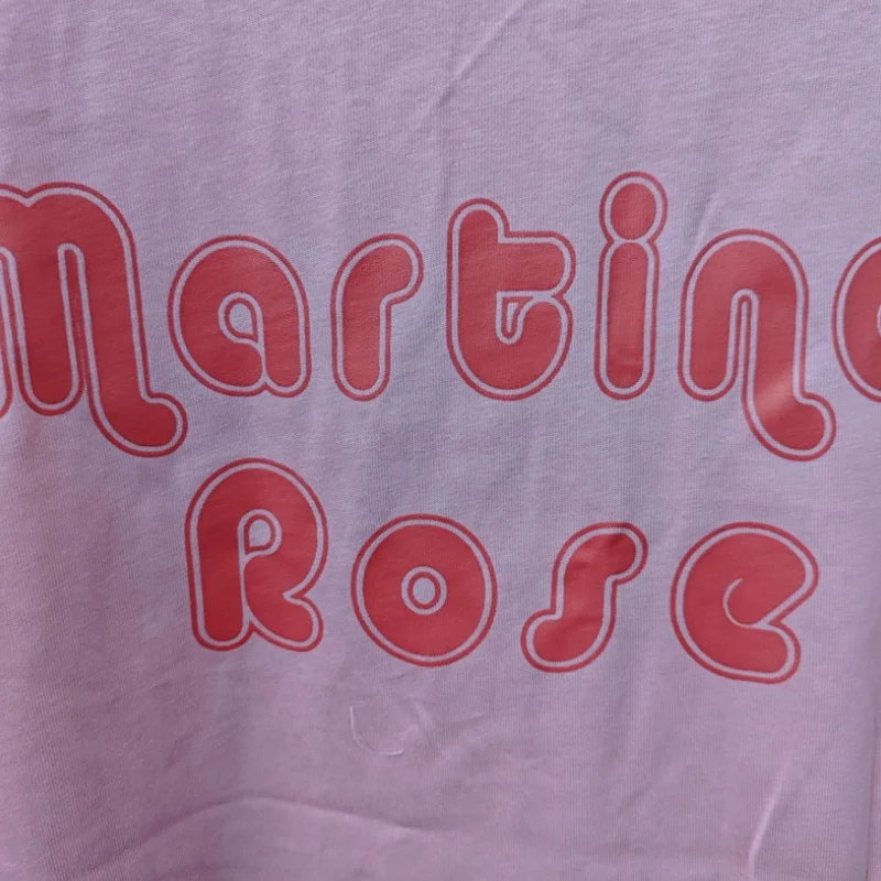 Clown Cartoon Print Martine Rose T Shirt Round Neck Short Sleeved T-shirt Men Women White Pink Fashion Sports Top