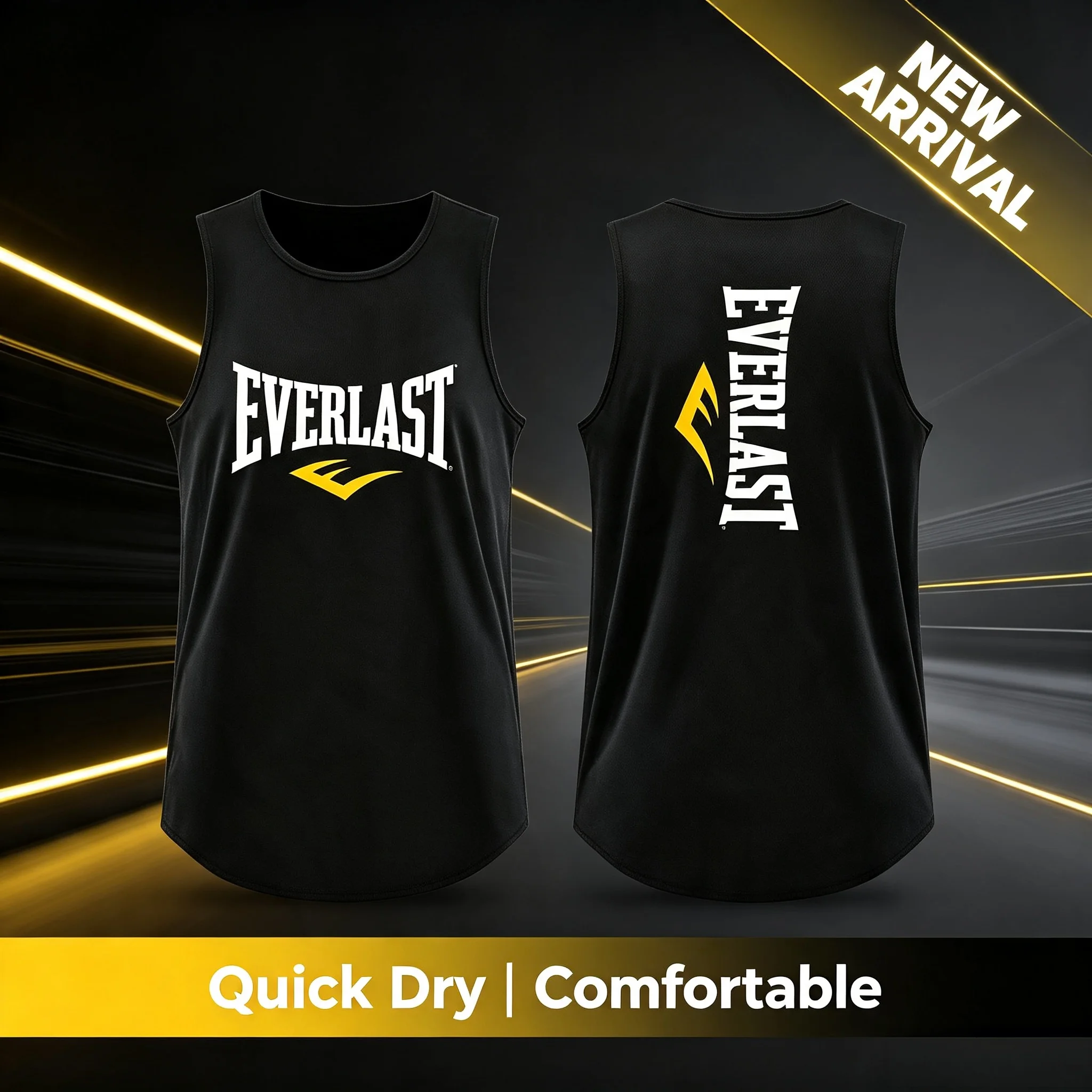 Summer Gym Men's T-shirts and Tank Tops Breathable New Boxing Men's Tank Top Men Sportswear Quick Drying Boxing Training T-shirt