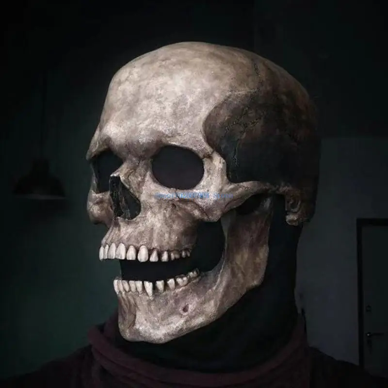 N7yf inteira para aparência realista aparência adulta máscara látex máscara esqueleto assustador crânio